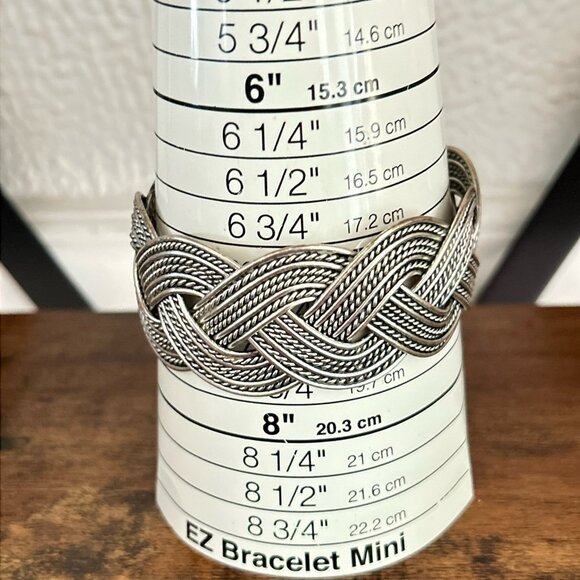 Braided Open Cuff Bracelet - Picture 3 of 3